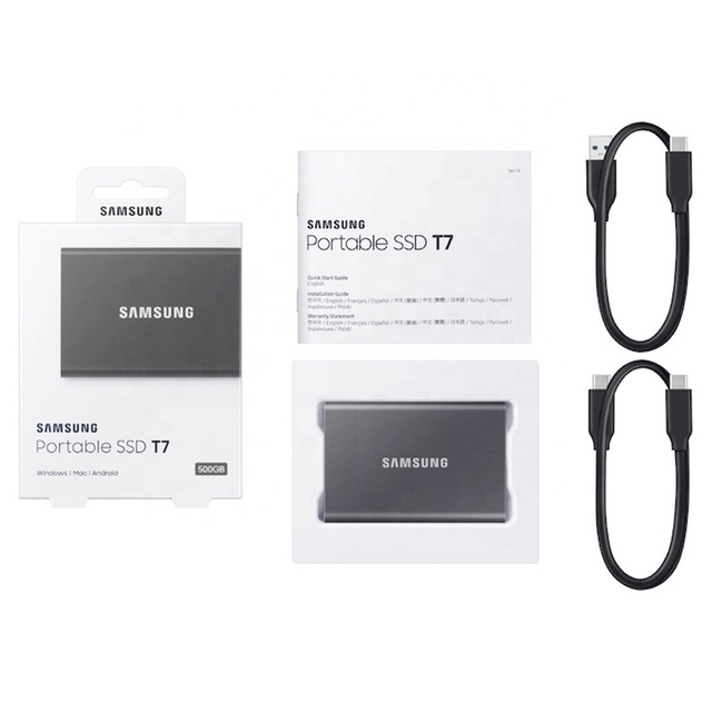 Original SAMSUNG T7 Portable SSD 1TB Hard Drive 2TB USB 3.1 4TB External Solid State Drives for Desktop Laptop PC