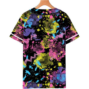 Camiseta de béisbol con estampado Bel Air 88 de los años 90 para hombre, top deportivo de poliéster - Product Image 6
