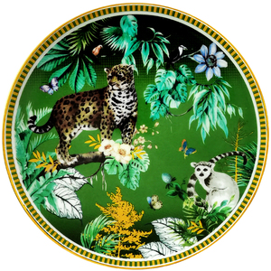 Ensemble d'assiettes en céramique, motif Jungle, tigre, Lemur, Catta, vaisselle en porcelaine, os coloré, nouveau Design, <span class=keywords><strong>2022</strong></span> - Product Image 2