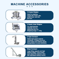 Machine d'emballage automatique VFFS pour petits produits granulaires : chips de pommes de terre, pop-corn, sucre, biscuits