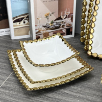 Vaisselle en porcelaine de luxe, ensembles de vaisselle, articles ménagers, bols et tasses en céramique pour la restauration, pour les mariages et les restaurants - Vente en gros