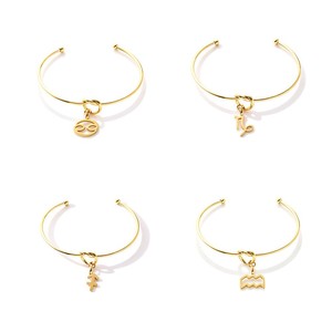 Brazalete Zodiacal al por Mayor de Acero Inoxidable Chapado en Oro de 18K para Uso Diario, Constelación Personalizada Ganku - Product Image 6