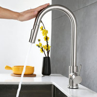 Grifos de Lavabo Modernos de Lujo, Grifo Mezclador de Agua de Acero Inoxidable para Cocina, Baño y Aseo, Montado en el Encimera, de Latón Dorado, para Hotel