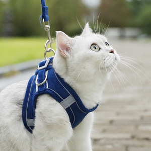 Arnés transfronterizo para mascotas, correa para perros pequeños estilo chaleco, suministros para gatos, transpirable y reflectante - Product Image 3