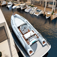 16FT Made in China Fabrik preis High Speed Rib480 Boot mit Außenborder Motor Jet Boot Motor Verkauf kleines Glasfaser boot