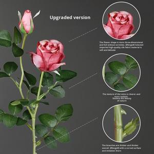 Ramo de Flores Artificiales de Seda de Rosa Búlgara de 2 Cabezas para Decoración del Hogar, Bodas, Centro de Mesa para Sala de Estar - Product Image 4