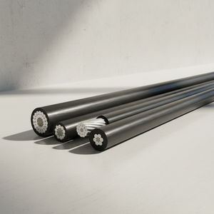 Câble aérien en aluminium JINDE ABC basse tension 0,6/1 kV, isolé XLPE/PVC, pour l'alimentation électrique aérienne - Product Image 1