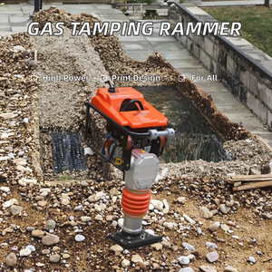 เครื่องบดอัดดินแบบสั่นสะเทือน รุ่นยอดนิยม ใช้กับน้ำมันเบนซิน สำหรับบดอัดดิน ทราย ดิน พร้อมมอเตอร์ใหม่ คุณภาพสูง - Product Image 2