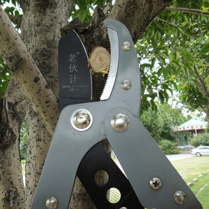 Tijeras para cortar setos de alta resistencia, directas de fábrica, con hoja de acero al carbono de 90 mm cromada, para ramas gruesas, herramientas de jardín - Product Image 3