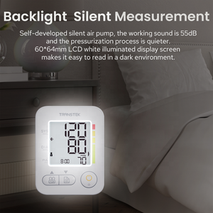 Transtek bằng giọng nói-hướng dẫn kỹ thuật số huyết áp màn hình trên cánh tay xu hướng BP Cuff với chức năng giọng nói - Product Image 5