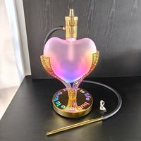 Ensemble Chicha de Haute Qualité en Alliage d'Aluminium, Style Tendance, avec Télécommande LED, Accessoires pour Narguilé, pour Bar à Chicha et Lounge Fumeurs
