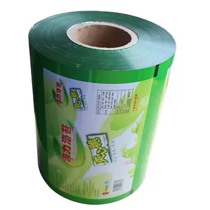 laminated material pet/vmpet/pe shampoo packaging plastic roll film with custom logo design printing