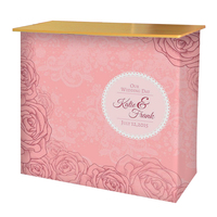 Table pliante pop-up de supermarché pliante légère en tissu personnalisé pour salon professionnel