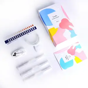 Fabriek Nieuw Gelanceerde Tanden Whitening Led Kit Prive Logo Tanden Whitening Pap + Gel Pen Kit