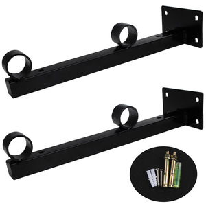 Juwoya Wall Mount <b>Shelf</b> Bracket With <b>Pipe</b> Rings Cold Rolled Steel Triangular Support For Shelving Units - Product Image 1