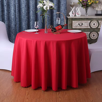 Tissu velours Spandex matériel nappe ronde adapté aux événements de mariage Banquet Bar Restaurant fête nappe à manger