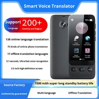 Traducteur Portable Intelligent Précis en Gros, Interprétation Simultanée Hors Ligne, Écran 3,5 Pouces, 138 Langues, Recharge USB