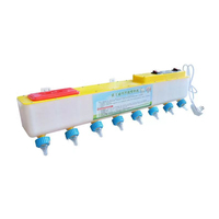 Tonneau d'alimentation à mollets pour bébé, simple face, 8 mamelons, tétine, mangeoire à lait pour bébé, réservoir d'alimentation à lait pour agneau et chèvre