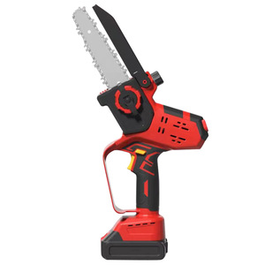Motosierra Eléctrica a Batería de 1000W con Barra Guía de 6/8 Pulgadas, Motosierra de Poste para Bricolaje con Corte de Alta Velocidad, Sierra Manual para Madera - Product Image 1