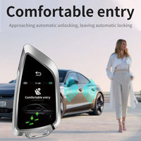 CARQSENG Télécommande d'Origine Fabricant Verrouillage Sans Clé Écran Tactile Universel Clé de Voiture Smart LCD pour Tous Véhicules