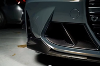 Pour BMW G80 G81 M3 G82 G83 M4 Competition 2020-2026 Spoiler avant en carbone sec style MP, lèvre de pare-chocs et séparateurs latéraux 51192475168