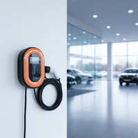 Nouvelle station de recharge pour véhicules électriques intelligents, utilisation domestique, type 2, norme européenne, 32A, 7kW, monophasé, 200-220V, chargeur EV AC de niveau 2