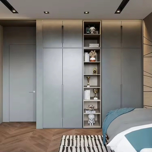 <span class=keywords><strong>Armoire</strong></span> de rangement de style moderne, design simple, 5 portes, pour chambre à coucher, fabrication professionnelle, fournie par l'usine - Product Image 4