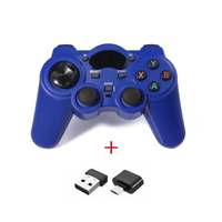 Mando Inalámbrico 2.4G para PS3, Android, PC, TV, Joystick, Mando de Juego para PC con Convertidor USB