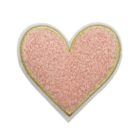 Vente en gros de patchs de broderie en chenille sur lettre de l'alphabet de 7cm rose noir vert pour chapeau et vêtements