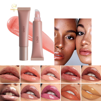 Private Label Hochwertiger Kräuter-Flüssig-Lipgloss Feuchtigkeitsspendend Aufpolsternd Langanhaltend Nicht Klebend Glänzender Lipgloss Lippentinte
