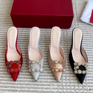 New Summer Luxury Women's Sexy High Heels High Quality Genuine Leather <b>Pointed</b> <b>Toe</b> Heels Party Heels - Product Image 1