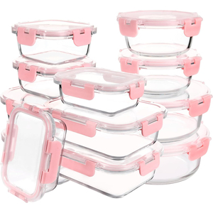 New Design Multifunctional Meal Prep Containers Bpa Free <b>Glass</b> Food Container Leak Proof Lunch <b>Box</b> With <b>Glass</b> Lid - Product Image 1