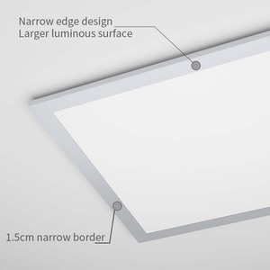 Siêu mỏng mỏng khung nhôm phẳng Bảng điều chỉnh 20W 30W 40W 2ftx2ft 2ftx4ft hình chữ nhật vuông lõm Backlit thả trần ánh sáng - Product Image 4