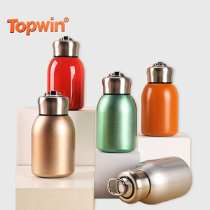 Mini Chubby Big Belly Cup Stainless Steel <b>Thermos</b> Cup Portable Carrying Ring 300ml Vacuum Flask Insulated Hot Water <b>Bottle</b> - Product Image 1