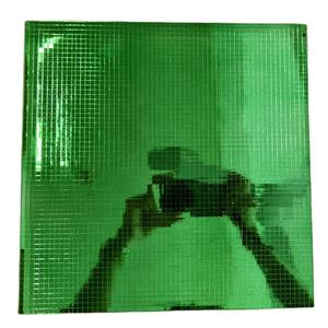 Petite tuile de verre miroir noire, boule disco miroir, autocollant mural en verre, autocollant mural en verre carré - Product Image 6