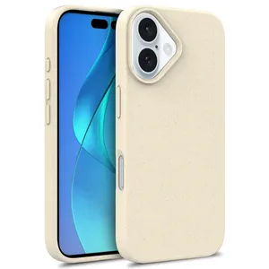<span class=keywords><strong>Cover</strong></span> in Silicone antiurto di lusso eco-friendly per <span class=keywords><strong>iPhone</strong></span> 16 15 14 12 Pro Max <span class=keywords><strong>8</strong></span> Plus X XR XS Max paglia di frumento in stile semplice opaco - Product Image 1