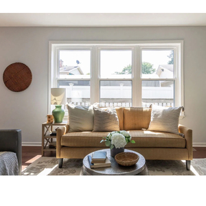 Cửa Sổ Nhôm Treo Đôi Giá Cả Cạnh Tranh Nhà Sản Xuất Vàng Cửa Sổ Trượt Không Khói Cửa Sổ Đôi Treo - Product Image 5