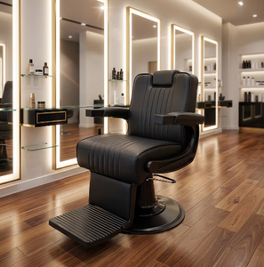 Luxury Barbershop Chair Salon Styling Chair Adjustable Durable Pump Barber Chair Customized Color Factory Directsale - Product Image 1