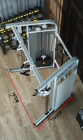 Máquina de entrenamiento de fuerza comercial, precio de fábrica, entrenador multifuncional, máquina Smith, máquina de ajuste cruzado