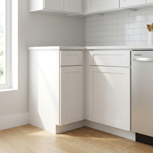 Armoire de cuisine moderne blanche de style <span class=keywords><strong>Shaker</strong></span> à assembler soi-même avec option îlot central - Product Image 2