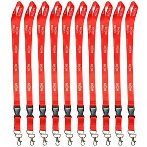 Lanières en polyester imprimées personnalisées, écologiques, avec porte-badge, crochet et porte-clés, prix d'usine - Product Image 3