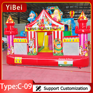 Đầy màu sắc phim hoạt hình Inflatable thư bị trả lại lâu đài trượt thương mại đáng yêu chủ đề bị trả lại nhà Inflatable với giá thấp vui chơi giải trí ngoài trời - Product Image 2