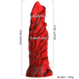 Силиконовые красочные художественные ремесла секс-игрушки длинный большой конский фаллоимитатор для женщин - Product Image 6
