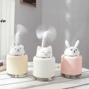 Haustier 3-in-1 Luftbe feuchter Atmosphäre Lampe Generation USB Cartoon Spray Befeuchtung Kaninchen Katze Bär Silikon Aroma therapie USB-Stecker