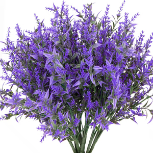 Popular planta artificial de plástico para decoración interior y exterior, arbusto artificial color lavanda. - Product Image 1