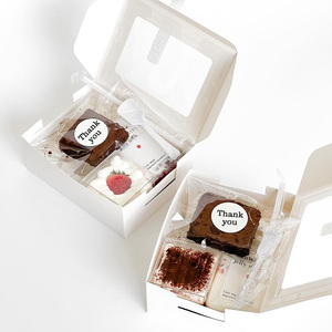 Regalo Mini Packaging Bento Parcel Desgin <span class=keywords><strong>Crazy</strong></span> 10x14 Caja de pastel personalizada 8x8 con rejillas - Product Image 6