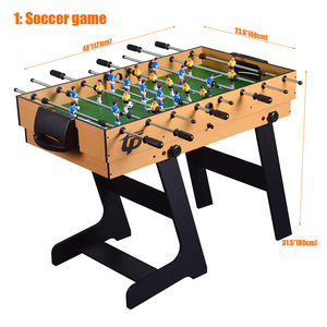 Mesa de Juego Multifuncional 5 en 1 S.Q.F: Futbolín, Hockey de Aire, Bolos, Tenis de Mesa, Juguete Infantil Familiar para Interiores, Mueble Ecológico de MDF - Product Image 3