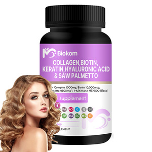 Commercio all'ingrosso naturale crescita dei capelli vitamina C & E capsula tutto in uno sbiancamento della pelle biotina idrolizzato Multi collagene capsula integratore - Product Image 4