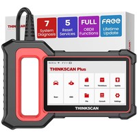 Escáner OBD2 Thinkcar THINKSCAN Plus S7, Herramienta de Diagnóstico para Todos los Autos con Lector de Códigos de 7 Sistemas, Motor y SRS, 5 Funciones de Reinicio DIY Opcionales