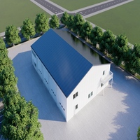 Entrepôt industriel en structure métallique, bâtiment de stockage préfabriqué moderne, atelier d'usine, hangar avec conception d'ingénierie professionnelle